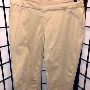 Stretch Capri Pants.  Khaki color, size - 18W